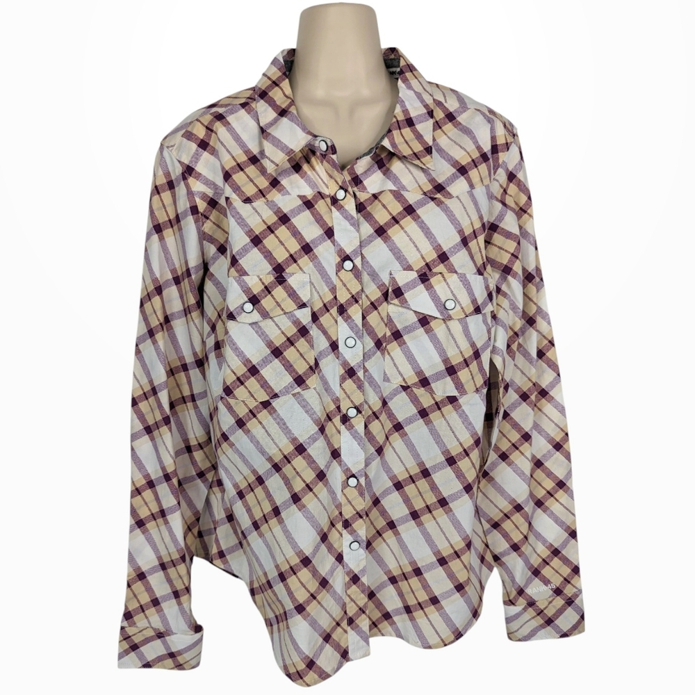 RANK 45 Pearl Snap Plaid Western Button Down Shirt NWT Sz XL